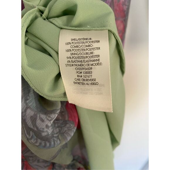 ALICE + OLIVIA KATIA TWIST-FRONT FLORAL CUTOUT MAXI DRESS HIGH LOW Sz 6 NWT - Picture 8 of 8